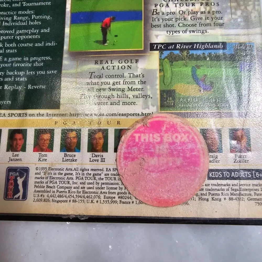 PGA Tour 96 Sega Genesis Boxed Used complete in box